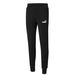 Puma Essentials Logo Mens Slim Jogger Pant Black/White