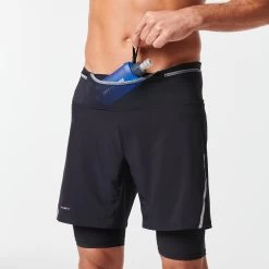 MEN'S TRAIL RUNNING TIGHT SHORTS COMFORT 22 MEN'S TRAIL RUNNING TIGHT SHORTS COMFORT -Running equipment k017c18eb85a85efbd607e3b90fad8d75