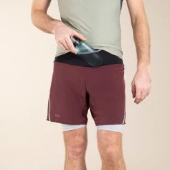 MEN'S TRAIL RUNNING TIGHT SHORTS COMFORT 37 MEN'S TRAIL RUNNING TIGHT SHORTS COMFORT -Running equipment k0b11a16c54bbf2bdffe3b309527f2897