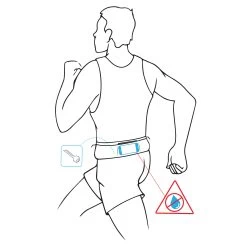 HYDRATION FLASK-CARRYING RUNNING BELT - BLACK -Running equipment k0c26135015e8f1ee08c7b5fb37986659