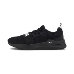 PUMA Unisex Wired Run Youth Trainers Running Shoes - Black