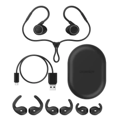 KALENJI 900 EARPHONES WIRELESS BLUETOOTH - BLACK -Running equipment k0f73b210f80efed03c89097ba2d32046
