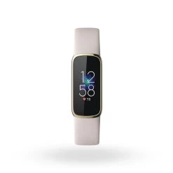 Connected Sport/Health Wristband Fitbit Luxe - Gold/White -Running equipment k2fed0b48125cc0a3275e19b01b181c97