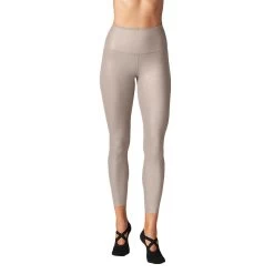 Fitness-Mad Womens/Ladies Metallic High Waist Leggings (Gold)