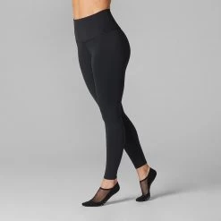 Fitness-Mad Womens/Ladies High Waist Leggings (Black) -Running equipment k33292069a51b962b2f84535e29def063