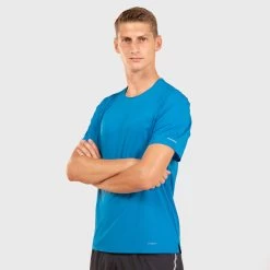 MEN'S PERF SHORT-SLEEVED TRAIL RUNNING T-SHIRT -Running equipment k473f95578b9ad14265a68922236c6938