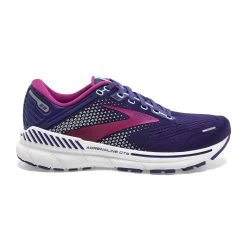 Brooks Womens Adrenaline GTS 22 Running Shoes Navy/Yucca/Pink
