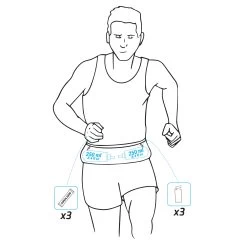 HYDRATION FLASK-CARRYING RUNNING BELT - BLACK -Running equipment k4d4c34df2180a2cbafc785d341da4eb2