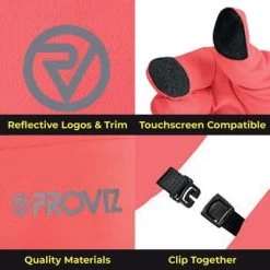 Proviz Classic Touch Screen Reflective Breathable Lightweight Running Gloves -Running equipment k55602a313b0c11c6197dca6a75ea8781