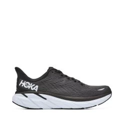 Hoka Womens Clifton 8 WIDE Running Shoes Black 1121375