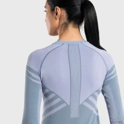 Women's Trail Running Seamless Long-Sleeved Jersey Comfort - Blue/lilac 8 Women's Trail Running Seamless Long-Sleeved Jersey Comfort - Blue/lilac -Running equipment k71078ee4eb389a6c3d82462c33af7d8f
