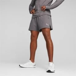 PUMA Mens Ultraweave 2-in-1 Running Shorts - Cool Dark Gray