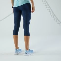 KIPRUN CARE Women's Seamless Cropped Running Bottoms -Running equipment k773e48dcece53282f272e3d917e85813