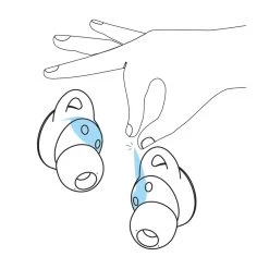 RUNNING 100% WIRELESS EARPHONES TWS 100 - BLACK -Running equipment k7d01d63cc10bc61d5f07d22f243814d3