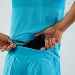 KIPRUN LIGHT MEN's RUNNING SHORTS LIGHT BLUE TURQUOISE -Running equipment k8283efc8f0230839a4462ff6eda0e974