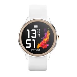 Sekonda Flex White Silicone Strap Smart Watch With Silver Case