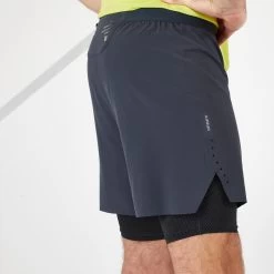 Kiprun Men's Running 2-in-1 Tight Shorts -Running equipment ka4d7bcaf8780213f9d5d4344ac3f2637