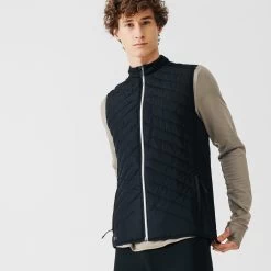 MEN'S RUNNING SLEEVELESS JACKET KALENJI WARM+