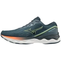 Mizuno Mens Wave Skyrise 3 Running Shoes SmokeB/NLime/NeonFlame -Running equipment kb615c7787dd76542726ee759a37e3be7