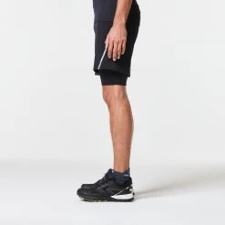 MEN'S TRAIL RUNNING TIGHT SHORTS COMFORT 26 MEN'S TRAIL RUNNING TIGHT SHORTS COMFORT -Running equipment kb638fb18f3895bd96830f0fdf53bdfea