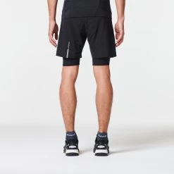 MEN'S TRAIL RUNNING TIGHT SHORTS COMFORT 29 MEN'S TRAIL RUNNING TIGHT SHORTS COMFORT -Running equipment kcca76fc364529380e63f7854b69e7eab