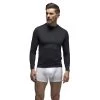 Mens Fleece Lined Long Sleeve Thermal Top | Ultra Lightweight