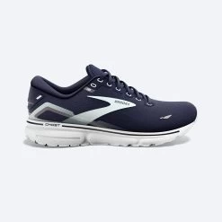 Brooks Womens Ghost 15 Wide Fit Running Shoes Navy 1203801D450