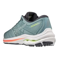 Mizuno Mens Wave Inspire 18 Running Shoes SmokeB/White/NeonFlame -Running equipment ke02ec8df2f025387b53bf59063e174e1