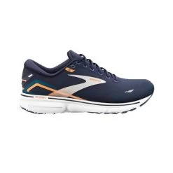 Brooks Mens Ghost 15 Wide Fit Running Shoes Navy 1103932E439