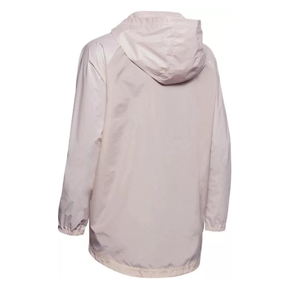 Under Armour Metallic Woven Full Zip Womens Jacket Pink 2 Under Armour Metallic Woven Full Zip Womens Jacket Pink - Image 2