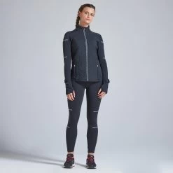 KIPRUN WARM WOMEN'S WINTER RUNNING JACKET BLACK