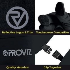 Proviz Classic Touch Screen Reflective Breathable Lightweight Running Gloves -Running equipment kff113ae5ffff85750564f5ff48686e17
